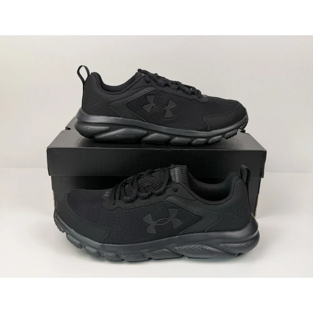 Under Armour Charged Assert Women's Size 9 D Wide Black/Black 3024862-002